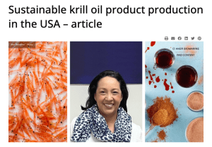 Sustainable krill oil product production in the USA